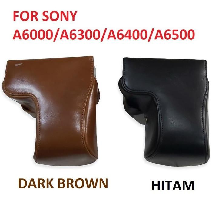 เคสหนัง Sony A6000, A6300, A6400, A6500 - สีดํา โดย Blessy store