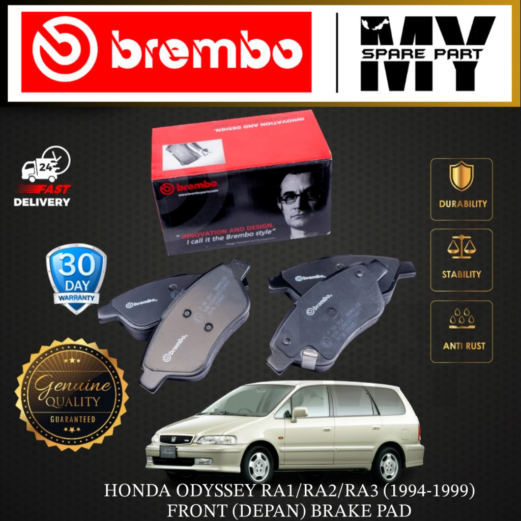 HONDA ODYSSEY RA1 / RA2 / RA3 [1994~1999] ผ้าเบรคหน้า BREMBO