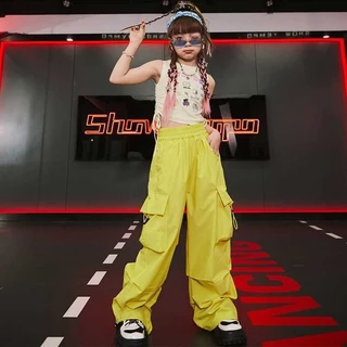 กางเกง Hip Hop สำหรับเด็ก ทรงหลวม สไตล์แฟชั่น เหมาะสำหรับใส่เล่นๆ