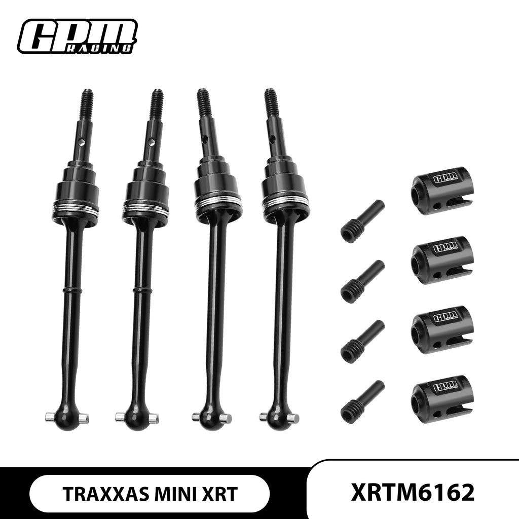 TRAXXAS MINI XRT เหล็กคาร์บอนขนาดกลาง CVD เพลาไดรฟ์ด้านหน้าด้านหลังครบชุด
