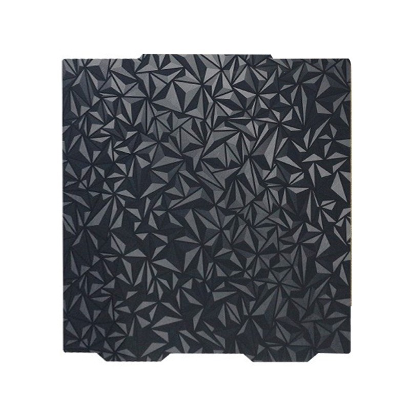 RR 365x365 มม. พิมพ์เตียงยืดหยุ่นที่ถอดออกได้สปริงแผ่นเหล็กพื้นผิวสองด้าน