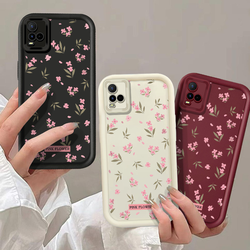 ปลอกสําหรับ VIVO 1601/1609 1724 1726/1727 1801 1808/1803 1812/1802 V2050 V2054A/2060 V2156A V2057A V2066/V2108 V2124 สีชมพู Angelgram กรณีกันกระแทก