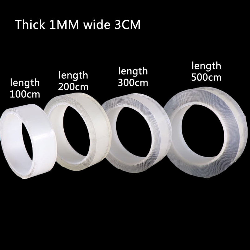 กง เทปใสล้างทําความสะอาดได้นํามาใช้ใหม่เทปสองด้านที่ถอดออกได้กาว
ไทย - รูปที่ 4