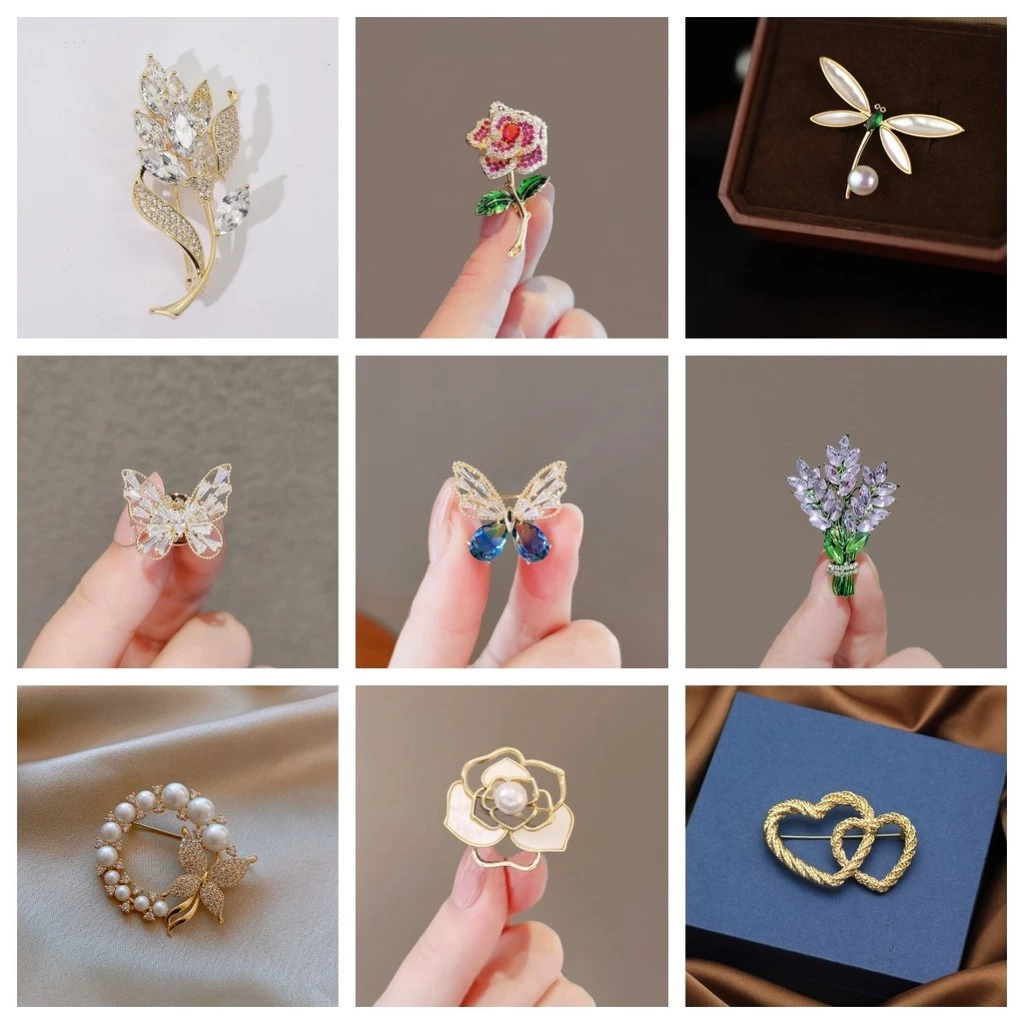 เข็มกลัดรูปโบว์ ประดับมุก แฟชั่น ตกแต่งเสื้อผ้า thumbnail 3