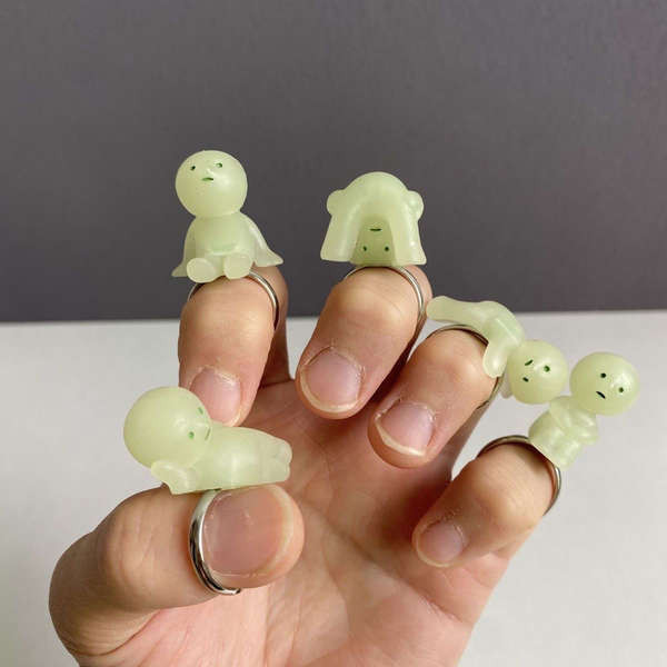 upsetduck v2 pop mart official store th ของแท้ Sonny Angel Smiski Luminous Villain Corner Jun Figure Toy Ring แหวนเครื่องประดับ