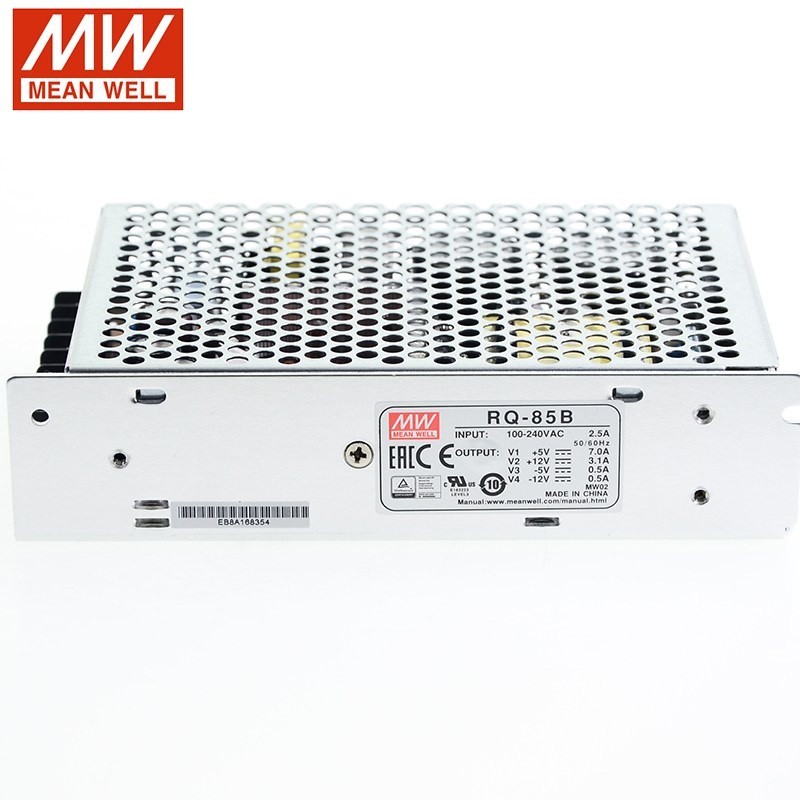 ✧ หมายถึง RQ-85B อย่างดีแหล่งจ่ายไฟสลับเอาต์พุตแบบ Quad 80W 110V/220V AC เป็น5V 12V -5V -12V DC 7A 3