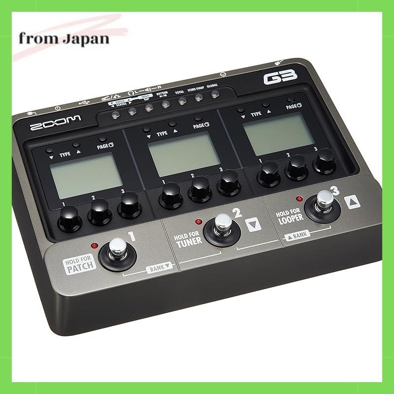 Zoom เอฟเฟกต์กีตาร์ Amp Simulator G3 เวอร์ชัน 2.0
