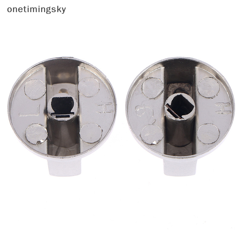 Onetimingsky โลหะ 8 มม. Universal Silver เตาแก๊สปุ่มควบคุม Adaptors สวิตช์เตาอบ OMY