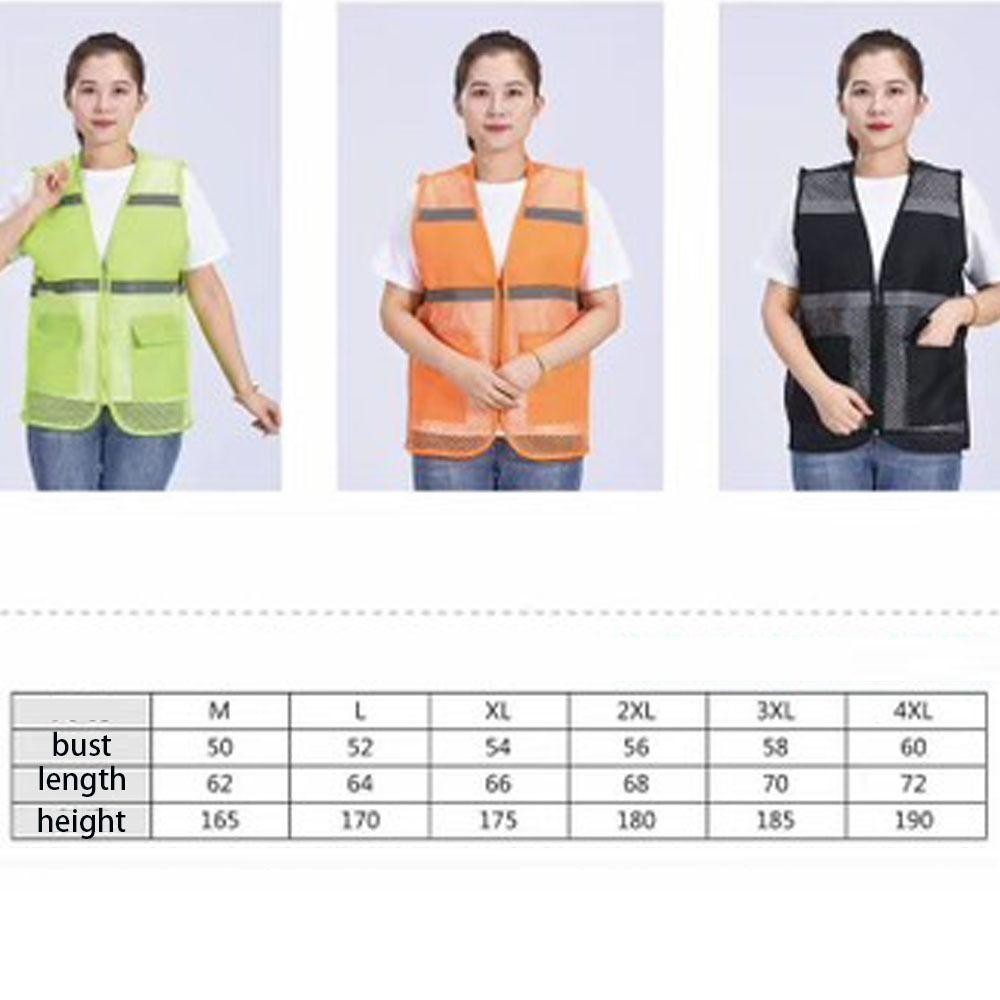Cathchare294 พร้อมแถบสะท้อนแสง, เสื้อกั๊กสแปนเด็กซ์ความปลอดภัย, สําหรับเดินสีดําซิปผ้าระบายอากาศตาข่ายเสื้อกั๊กการก่อสร้างการจราจรรถไฟคนงาน Metro - รูปที่ 2