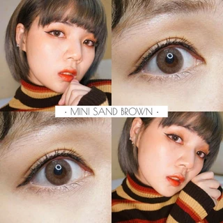 คอนแทคเลนส์(มินิ)🔥Mini Sand🔥(Kitty Kawaii) สี : Brown รายเดือน มีค่าสายตา