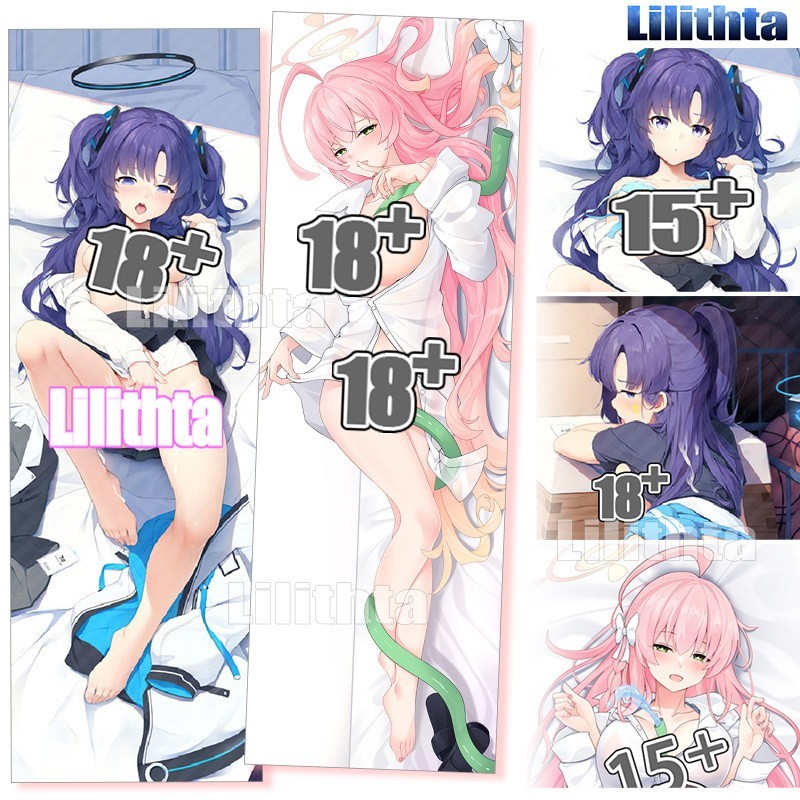 Dakimakura ปลอกหมอน Blue Archive Urawa Hanako และ Hayase Yuuka BlueArchive เกมอะนิเมะตัวละคร Body-pi