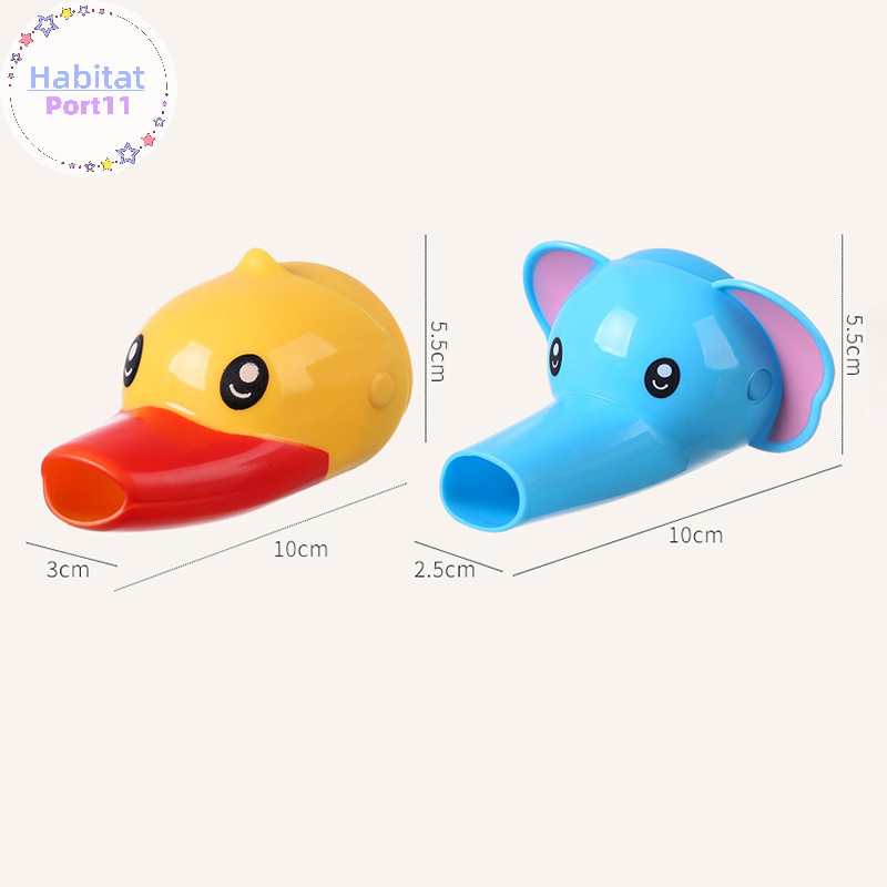 HabitatPort เด็กเด็กก๊อกน้ํา Extender ล้างมือเป็ดก๊อกน้ํา Extender การ์ตูนเด็ก Hand Washing Extension Splash Water Extender th - รูปที่ 4