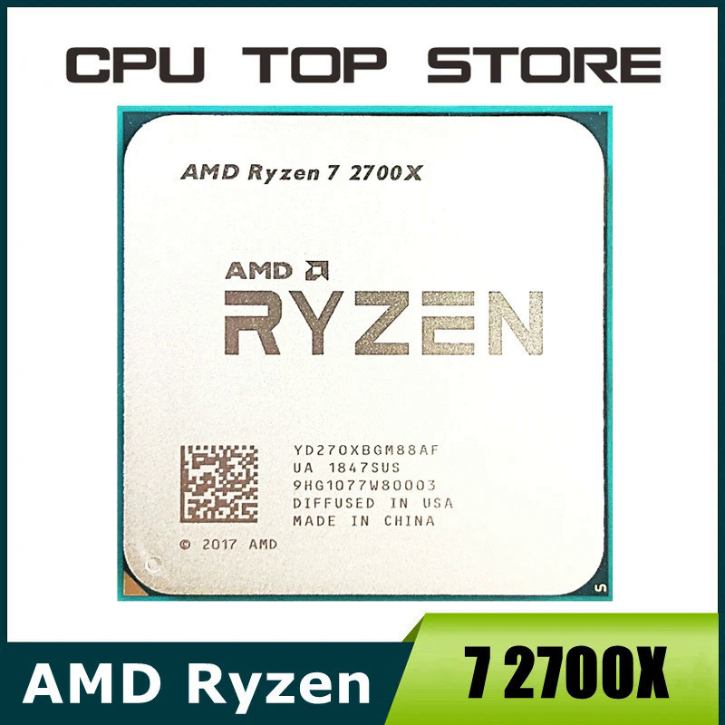 AMD Ryzen 7 2700X R7 2700X 3.7 GHz Eight-Core Sixteen-Thread 16M 105W CPU โปรเซสเซอร์ซ็อกเก็ตAM4
