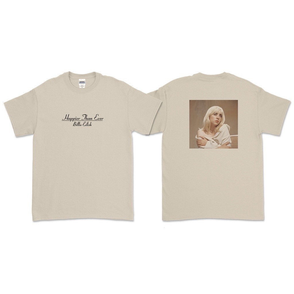Billie EILISH - HAPPIER THAN EVER (Front And Back)/Music T-ShirtS-5XL