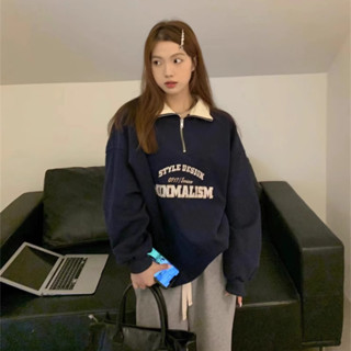 Solovely M-2XL สไตล์เกาหลี แขนยาว สเวตเตอร์ งานปัก คอโปโล โอ…