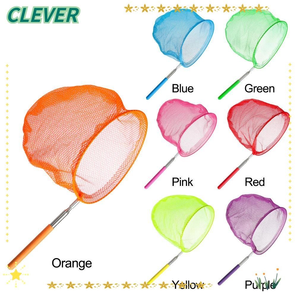 Clever เด็กตกปลาแมลงปอที่มีสีสันน้ําหนักเบาจับแมลงตาข่าย