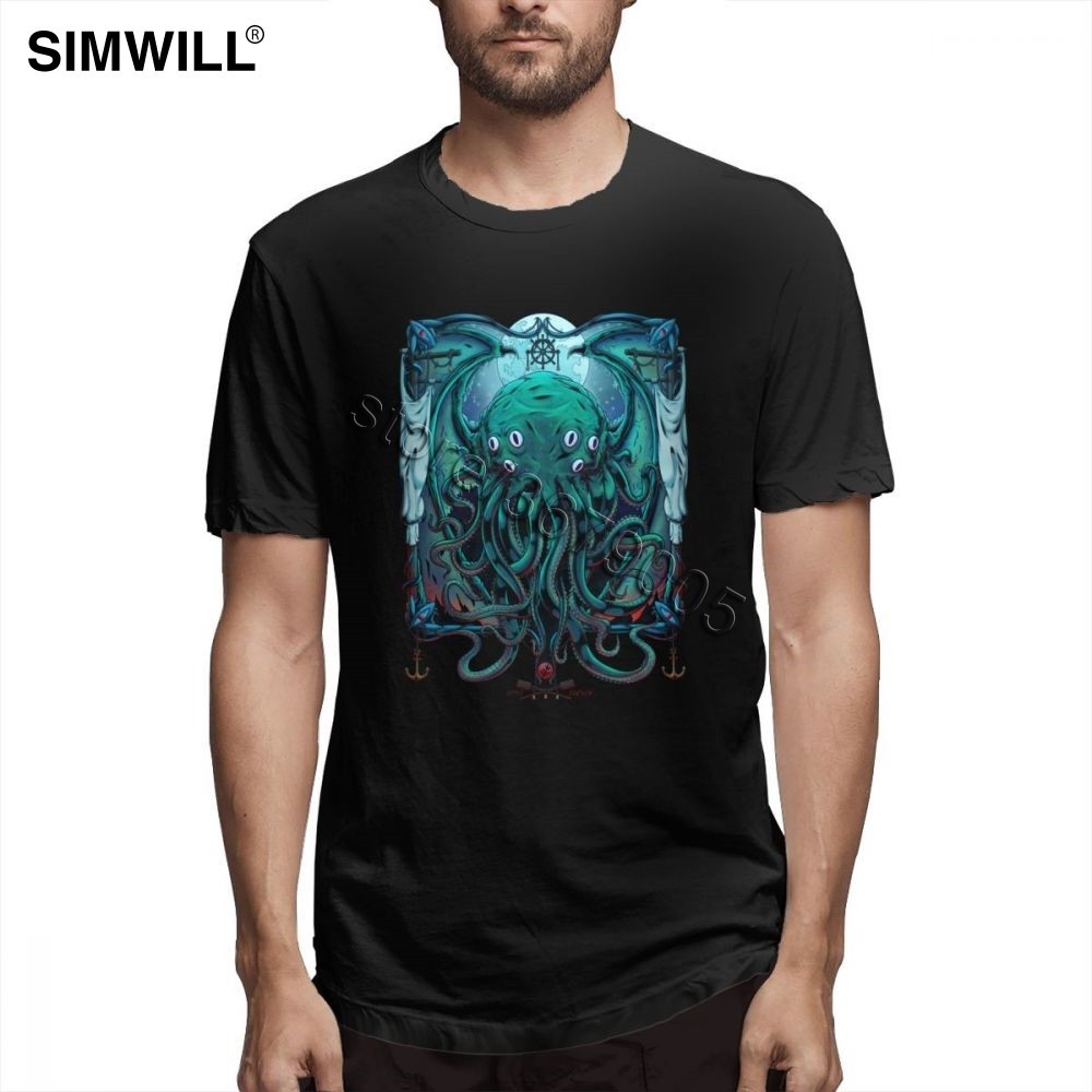 The Sleeper Cthulhu เสื้อยืดผู้ชาย Streetwear แขนสั้นผ้าฝ้าย Tees O คอ T เสื้อหรูหราเสื้อผ้า Brother