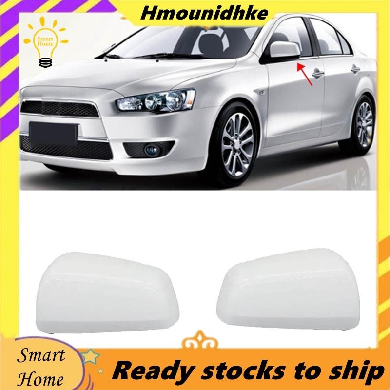 [Hmou]ฝาครอบกระจกมองข้างรถยนต์สําหรับ Mitsubishi Lancer EX 2008- 2012 ฝาครอบกระจกมองหลังประตูอะไหล่อ