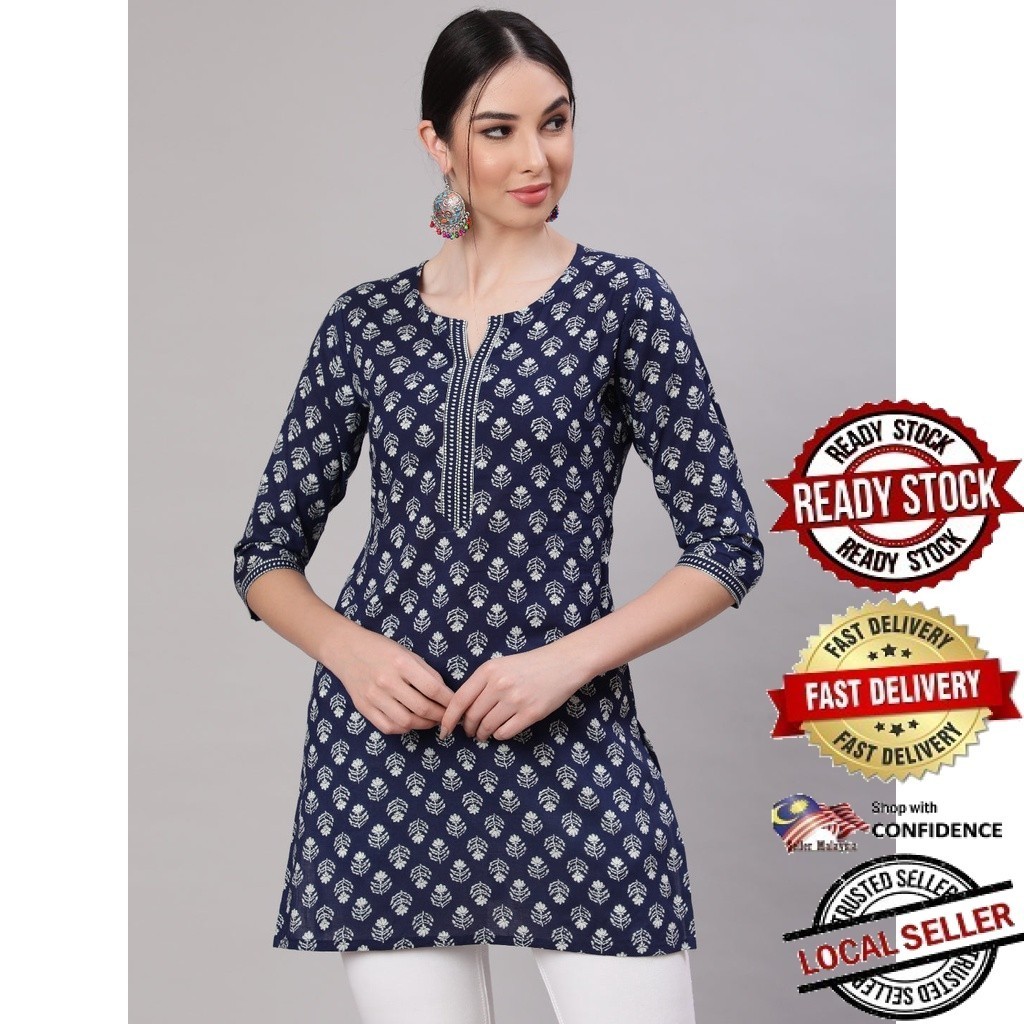 Kurti ผู้หญิงอินเดียออกแบบใหม่ kurti ชุด kurti plus size Kurti มุสลิม kurti ชุดพร้อมกางเกง kurti top