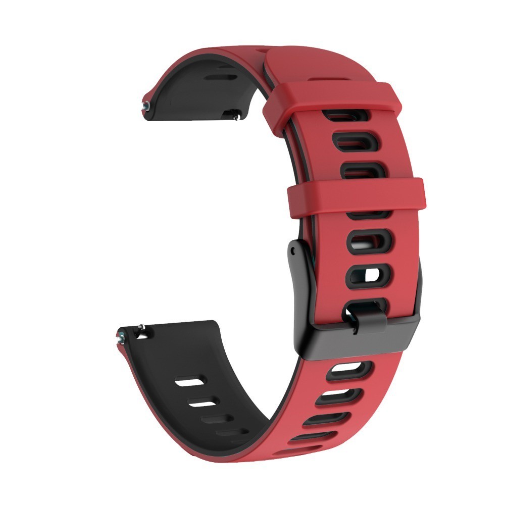 สายซิลิโคน 20 มม.22 มม.สําหรับ Garmin Venu3 Venu2 /Vivoactive 3 4 5 /vivomove3 HR/Venu 2 3 สองสี WatchBand ระบายอากาศสีนุ่มการจับคู่