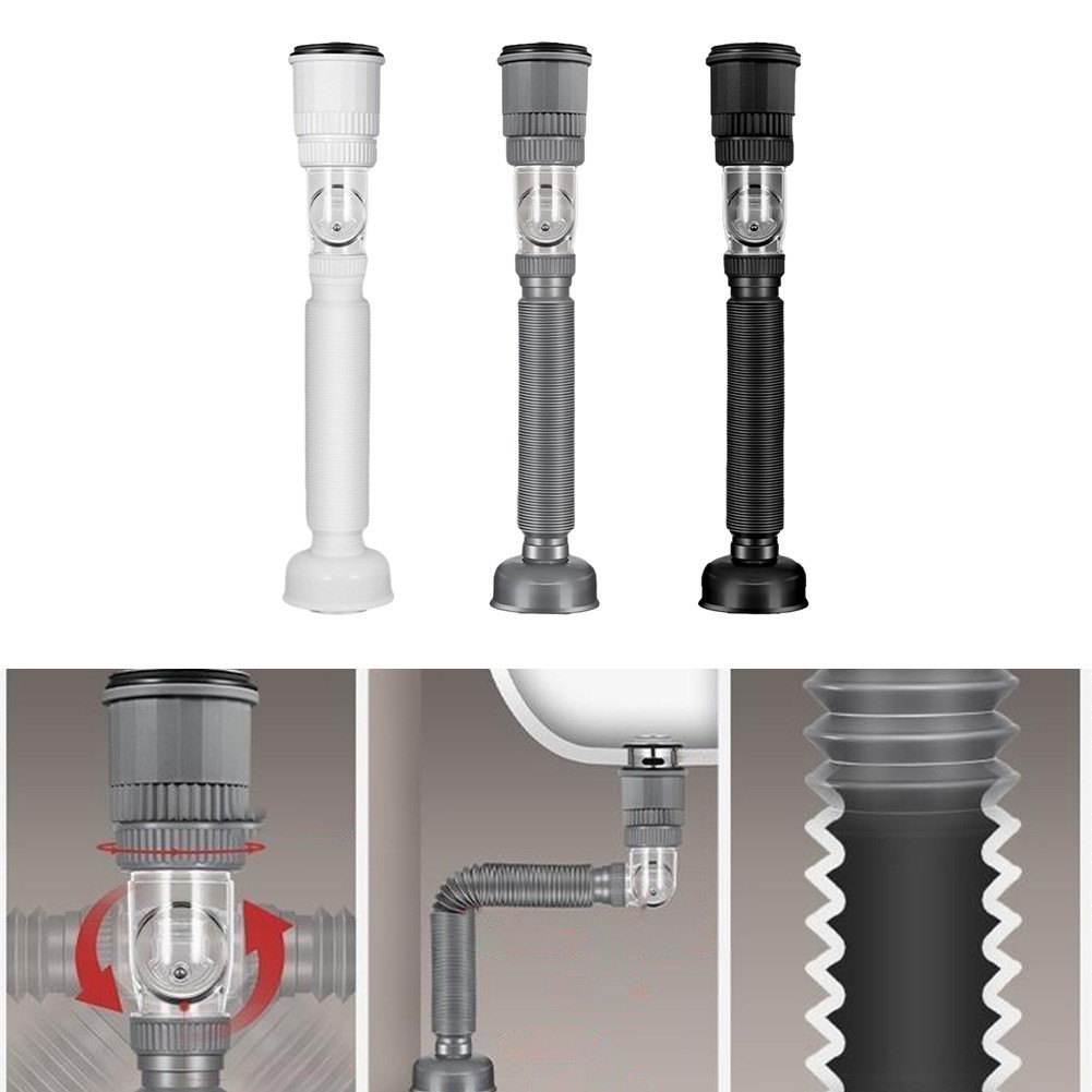 Bathroom Sink Drain Pipe Rotatable Kitchen Sink Washbasin Drainage Water Hose