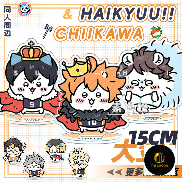พัดลมวอลเลย์บอลขนาดเล็ก SUGAwara พร้อมการบดต่อพ่วงและป้ายบาร์ Hinata Kageyama และอุปกรณ์ตกแต่ง Okawa