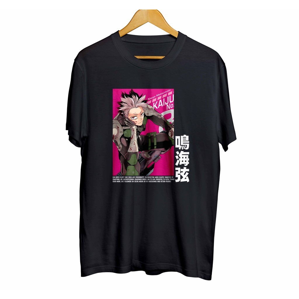 เสื้อยืดKaiju No 8 Mina Shiro Kaiju KAIJU NO. 8 ป่าKaos distro infinite anime GEN NARUMI - KAIJU NO.