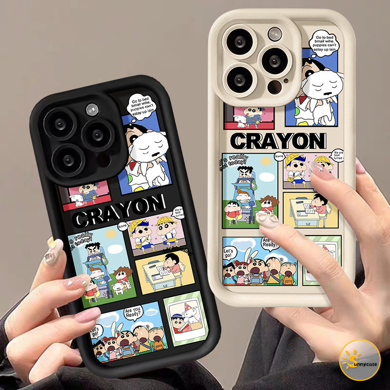 เคสนิ่มลายเครยอนชินจังสุดน่ารัก เข้าได้กับ VIVO Y21 Y12i Y20 Y17s Y21s Y15 Y22s Y12 Y16 Y27 Y17 Y36 Y12A Y22 Y20s Y12s