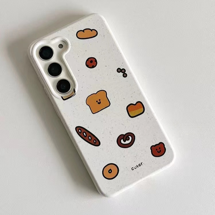 SAMSUNG กันกระแทกสีขาวน่ารักคู่สําหรับsamsung s22 s22plus ultra Case Girly S23 S23Plus s23fe s24 s24plus S24ultraปกหลัง