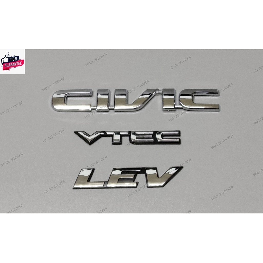 โลโก้ CIVIC VTEC LEV สำหรั HONDA priceต่อชิ้น หากมีข้อสงสัยทักแชทก่อนสั่งซื้อสินค้า