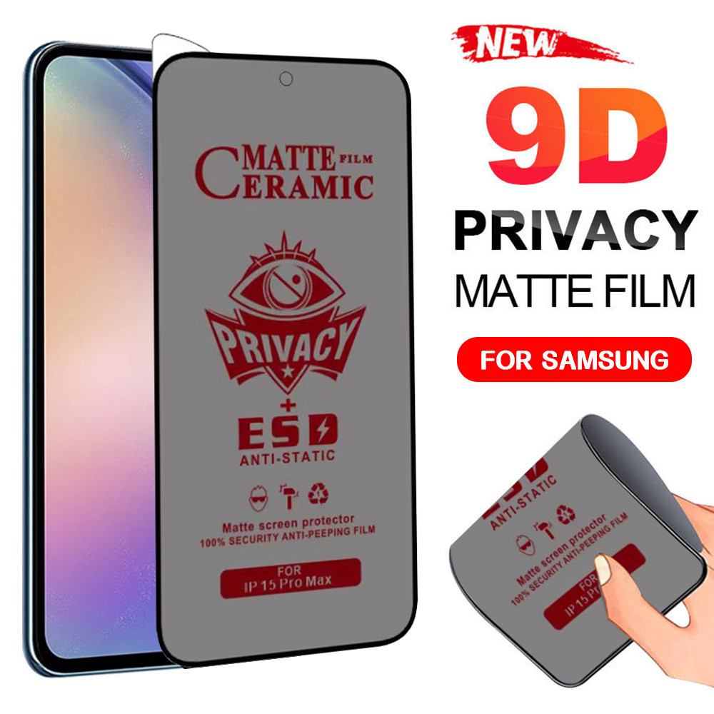 Anti Spy Ceramics ฟิล์มกันรอย For Samsung A56 5G A55 A16 A26 A36 A15 A05s A05 S25 Ultra S24 Plus S23 FE A54 A06 A22 A25