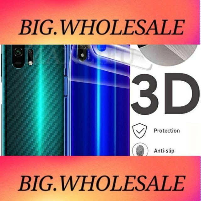 P1002 Huawei Honor 5C/Y62/5A/9i/9lite/10lite/honor10/10lite/V20/6X/7X ฟิล์มบังโคลนด้านหลังคาร์บอน