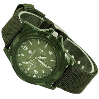 Ys ผู้ชายนาฬิกาควอตซ์สายผ้าใบไนลอนสบายๆนาฬิกาข้อมือกีฬา C6M4