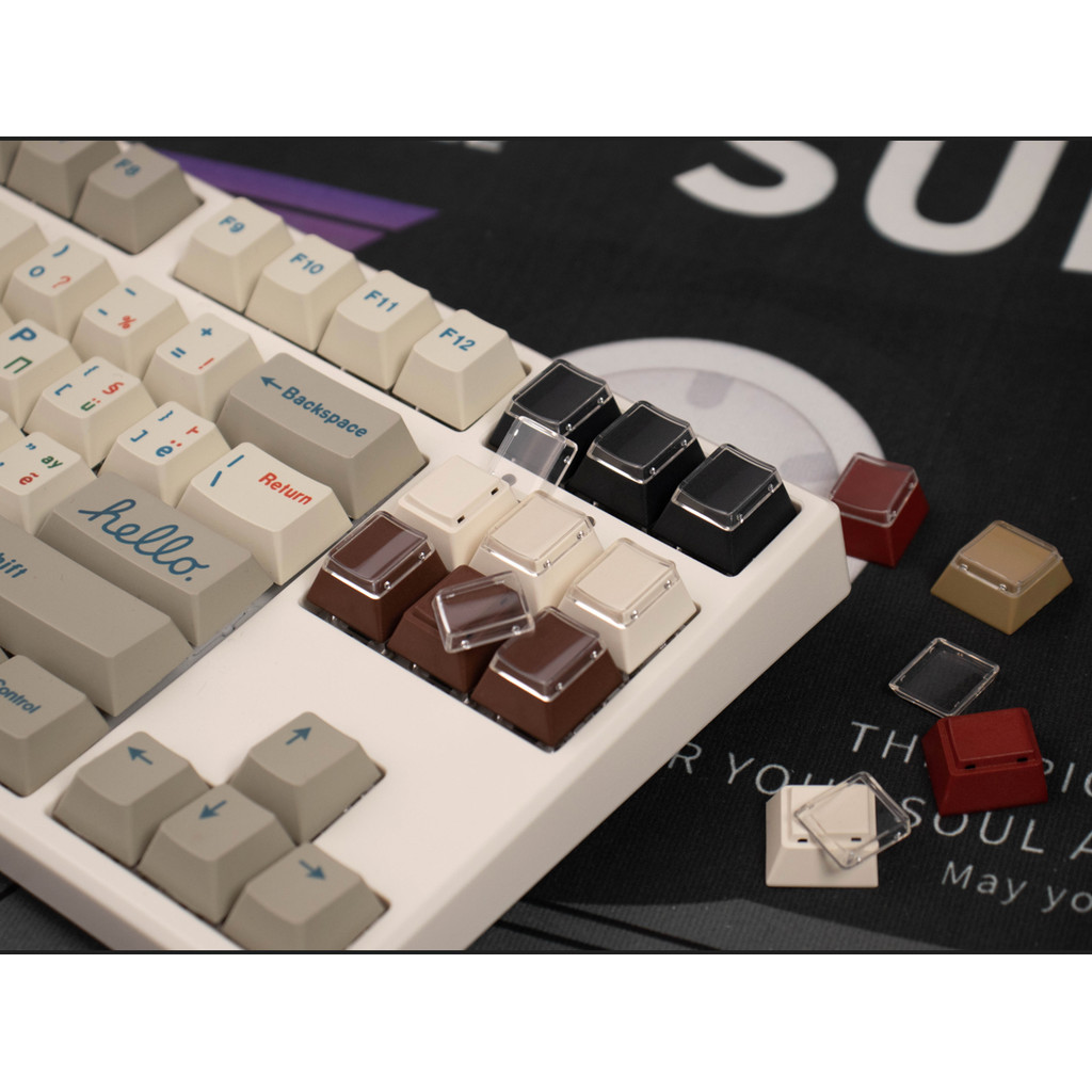 Mixed Light Keycaps PBT cherry Profile Dark/ bright Light DIY custom Keycaps ชุดสําหรับ MX Switches คีย์บอร์ดเครื่องกล