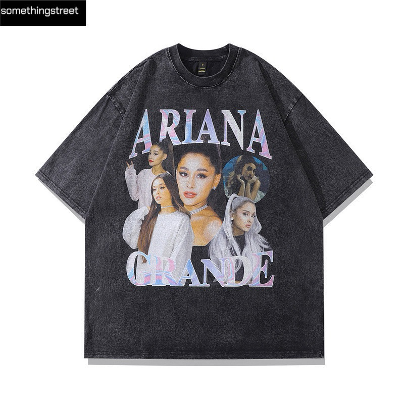 [พร้อมส่ง]2024 ใหม่เสื้อยืดผู้ชายโอเวอร์ไซส์ ariana grande