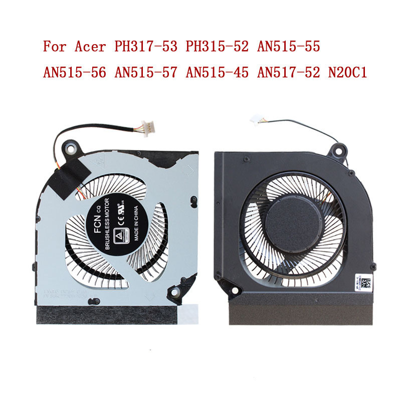 PH315-52 AN515-57 AN515-55 n20c1 n20c2 PH317-53 CPU GPU พัดลมระบายความร้อนสำหรับ Acer Predator Helio
