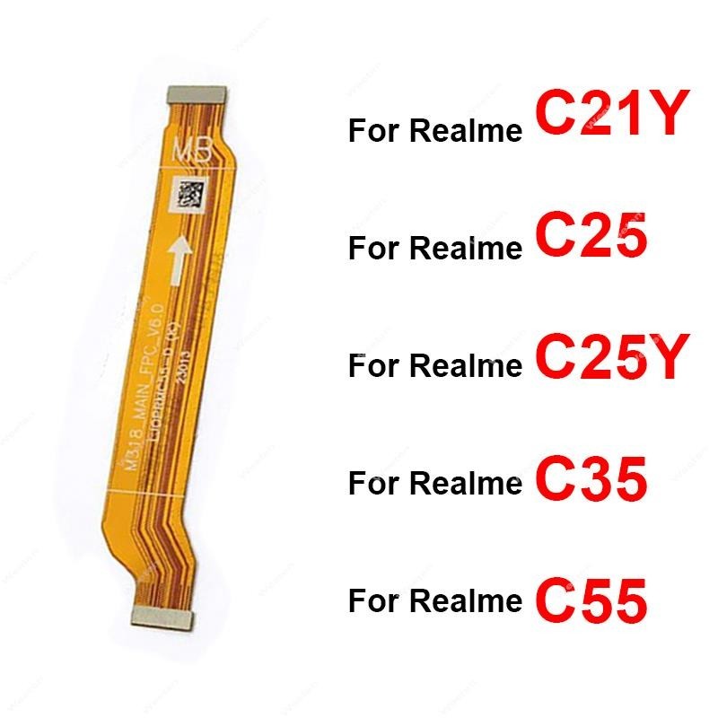 สําหรับRealme C67 C35 C55 C21Y C25 C25Yหน้าจอLCDเมนบอร์ดขั้วต่อLCD Flex Cableเปลี่ยน