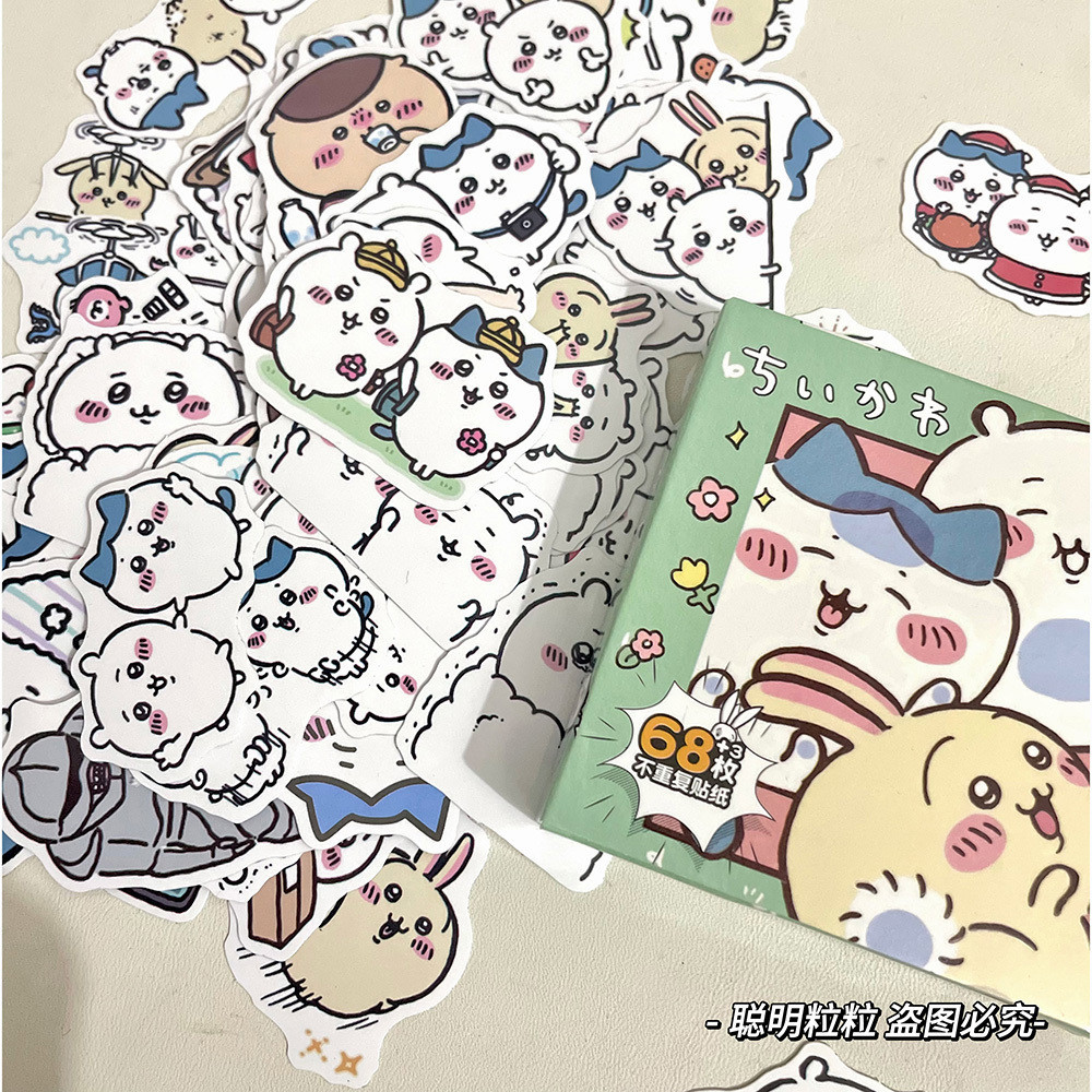 สติ๊กเกอร์ Chiikawa chikawa Emoji Pack Rabbit Usaki diy Gift Box สติ๊กเกอร์กันน้ํา (ยิง 30 แถม 36 สต