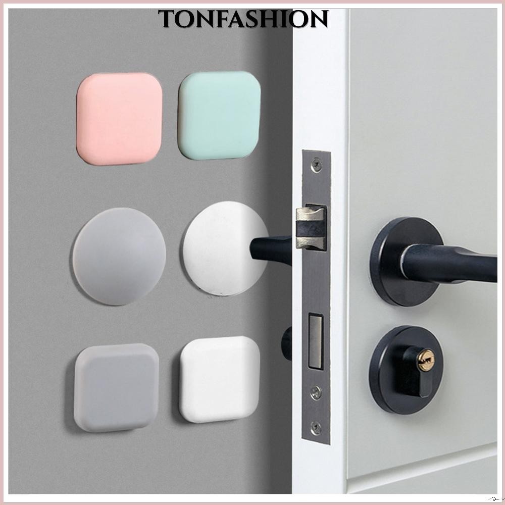 Tonfashion ที่กั้นประตูซิลิโคนแผ่นป้องกันการชนแบบมีกาวในตัว