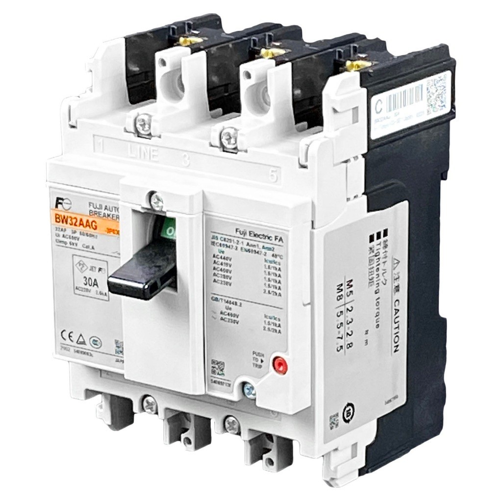 ตัวตัดไฟ FUJI ELECTRIC เบรกเกอร์ 3P 10A 15A 20A 32A BW32AAG