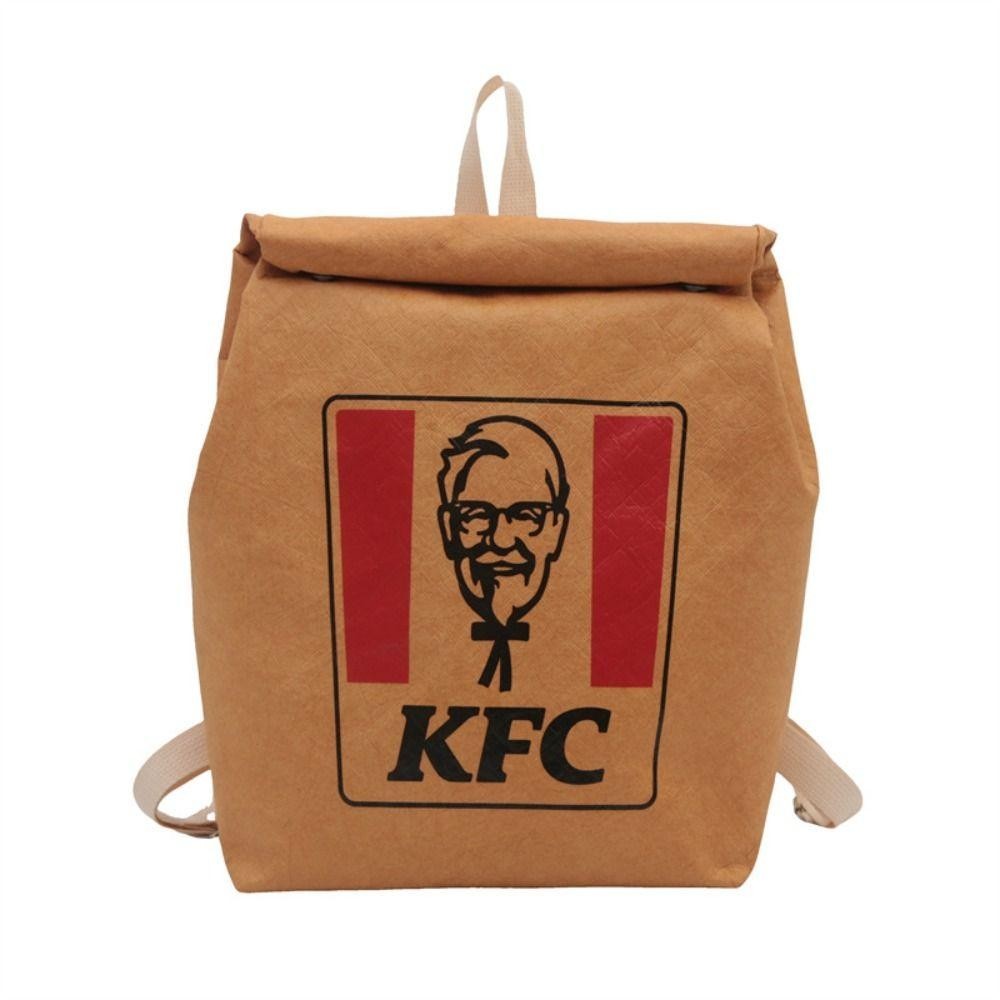Jeremy1 กระเป๋าเป้สะพายหลังของ McDonald, กระเป๋าถือ Letter DuPont Paper Bag, การ์ตูนแบบพกพากันน้ํา Starbucks Nylon Bag Travel