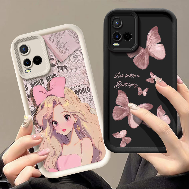 เคส Vivo Y33s, สไตล์เยาวชนใหม่กรณีโทรศัพท์นุ่ม KLQ1TY1