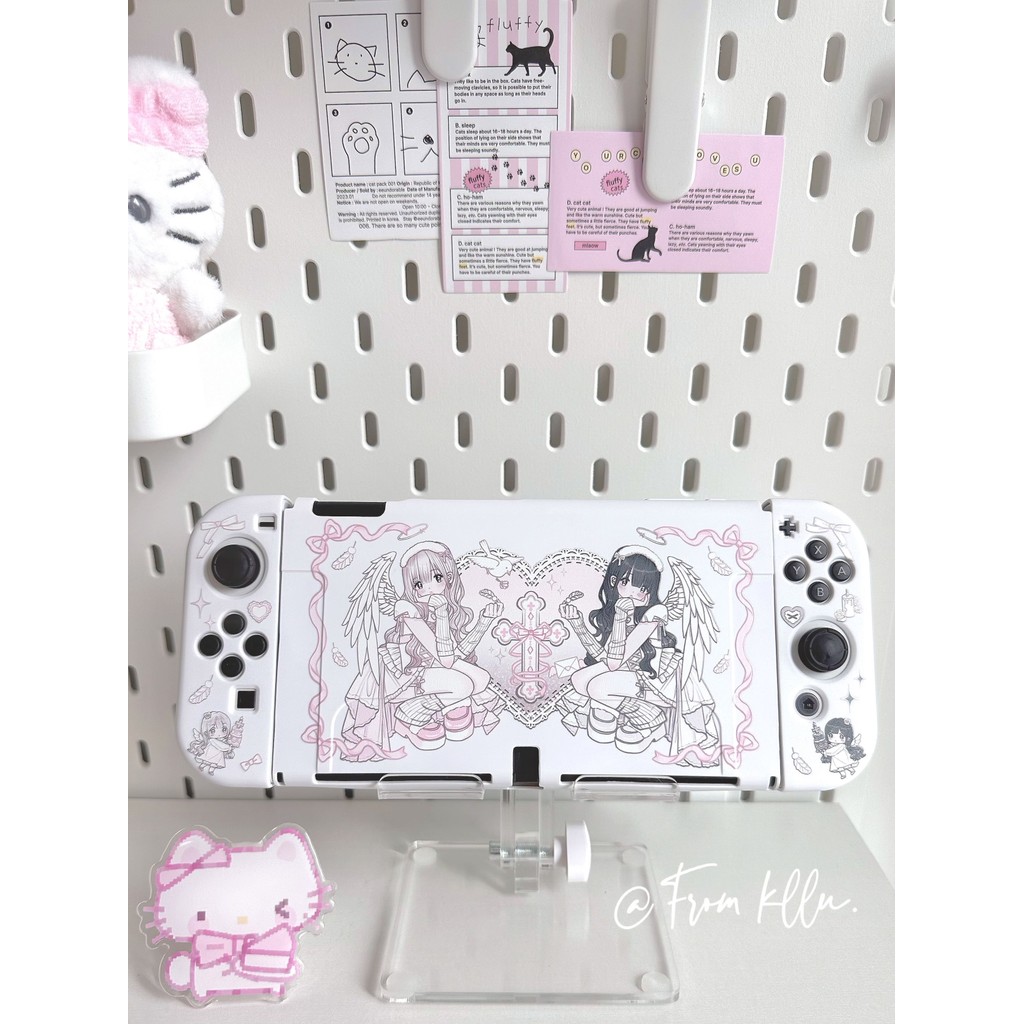 Kelu Original Gemini Angel Girl Mine Series switch Protective Case ns oled Soft Case Handle Case