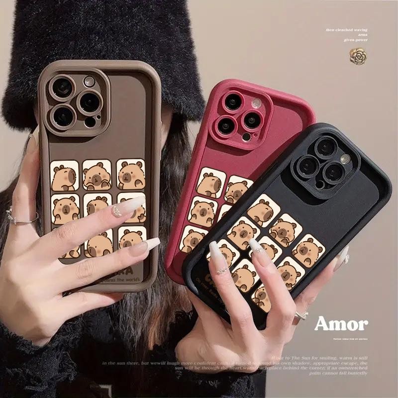 น่ารัก Capybara สําหรับ Samsung S20 S21 S22 S23 S24 Ultra Plus S20FE S21FE S23FE A54 A55 A53 A52 A14 A15 A12 A34 A32 การ์ตูนกันกระแทกแฟชั่นเคสโทรศัพท์