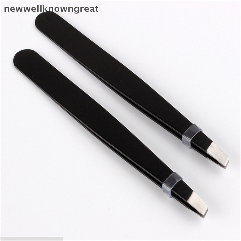 Newwellknowngreat Professional Eyebrow Tweezer Slanted Hair Beauty Woman Beauty Makeup Black Hot CAD