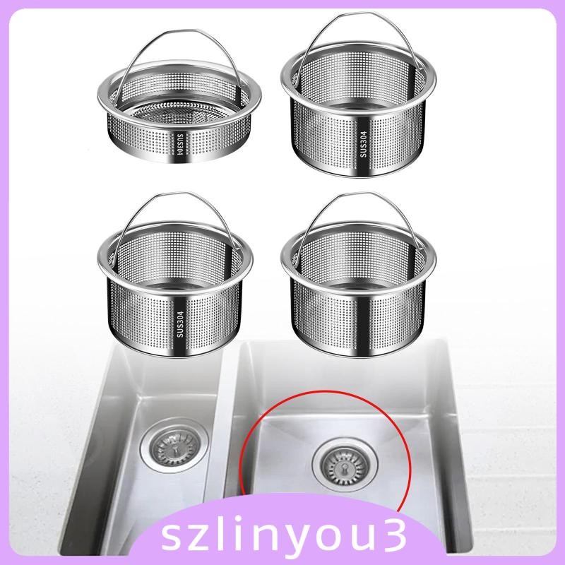 [Szlinyou3] ที่กรองเศษอาหาร พร้อมที่จับ ใช้ซ้ําได้ ทําความสะอาดง่าย สําหรับอ่างล้างจาน ห้องครัว รถบ้าน ร้านอาหาร