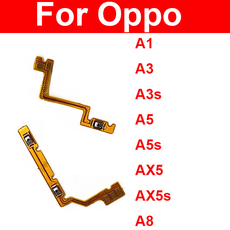 Power Volume Flex Cable สําหรับ OPPO A1 A3 A3S A5 A5S AX5 AX5S A8 บน OFF ปุ่มปรับระดับเสียงสวิทช์ควบ