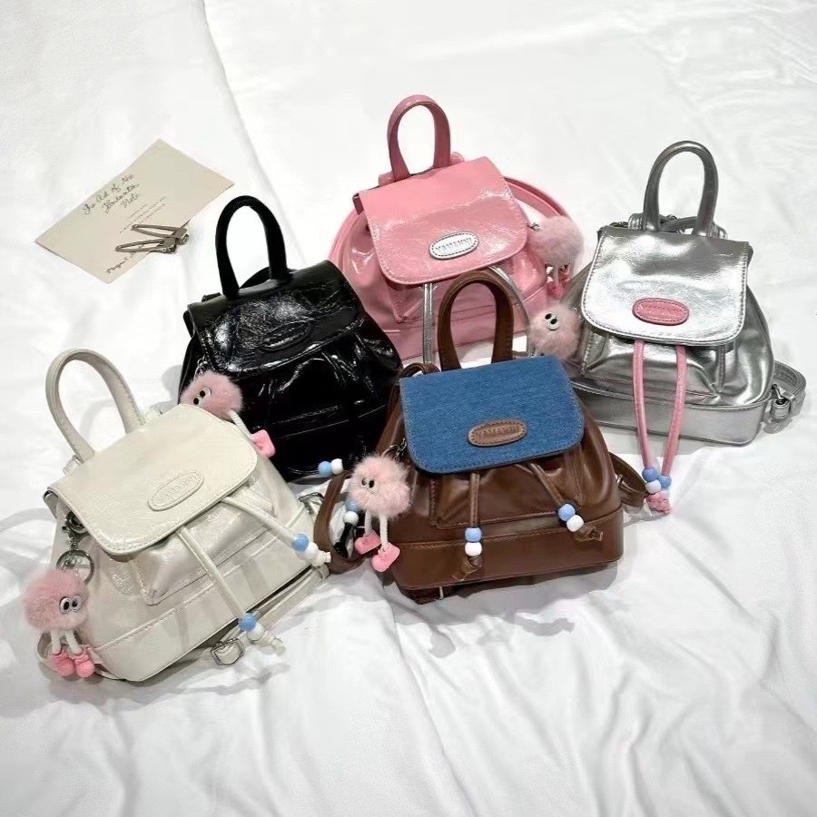 shiny girl -กระเป๋าเป้มีนี้น่ารักมาก มี 4 สีให้เลือก หนัง pu*H6032 This backpack is so cute. – โปรปัง