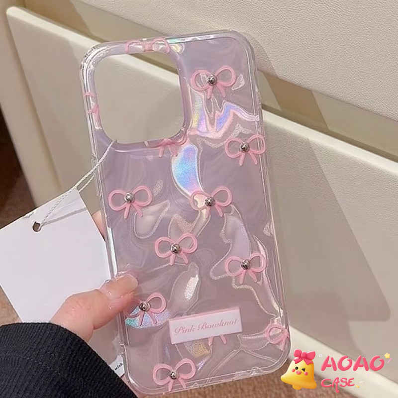 ดอกทิวลิปบอนต์สีชมพูหวานสด เคสiPhone 16 11 15 13 Pro Max 14 12 Pro Max 16Plus 7Plus XR 16 8 15 14 Plus X XS Max SE 2022