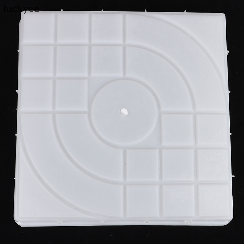 Luckyee Diy Path Maker คอนกรีตแม่พิมพ์สวน Pavement แม่พิมพ์แผนที่เส้นทางปูอิฐ Mould TQ